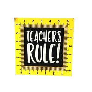 Teachers Rule Desk Decor With Gift Card Holder